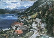 Lovis Corinth Walchensee, Serpentine painting